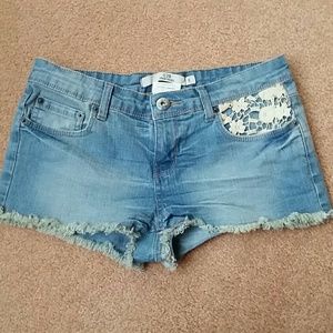 Urban Basics Lace Detailed Cutoff Shorts
